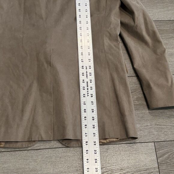 Christian Dior Suede Blazer Mens 40L Suit Jacket Sport Coat 2 Two Button Tan - Picture 8 of 12